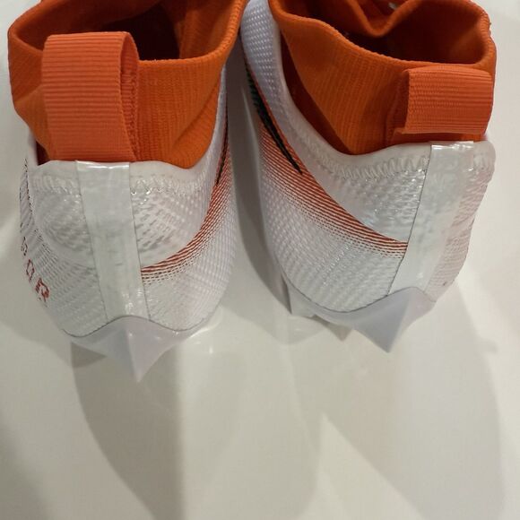 Size 15 Nike Vapor Edge Pro 360 White Orange Football Cleats CV6345-100 NEW main image 8